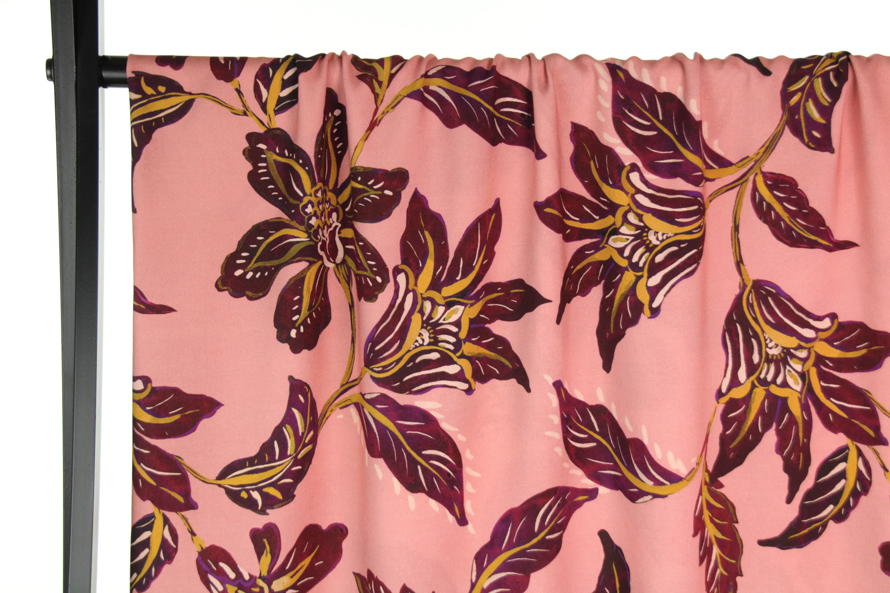 Katoen 'warm pink flowers'     - Atelier Jupe -